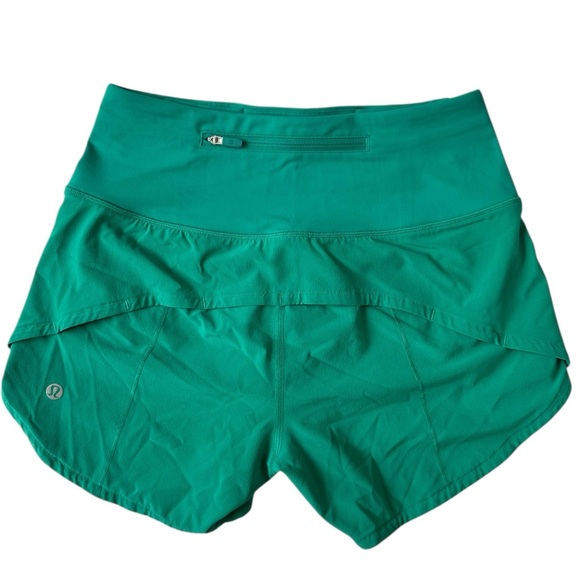 Lululemon Speed Up High-Rise Lined Short 4" - Kelly Green SZ 2 - Picture 6 of 6